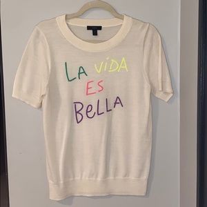 J Crew Tippi Short Sleeve Sweater